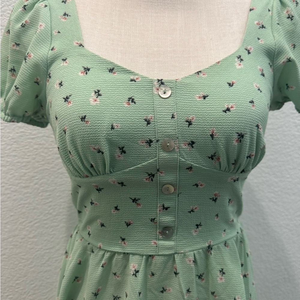 BP floral green mini dress - Picture 3 of 7